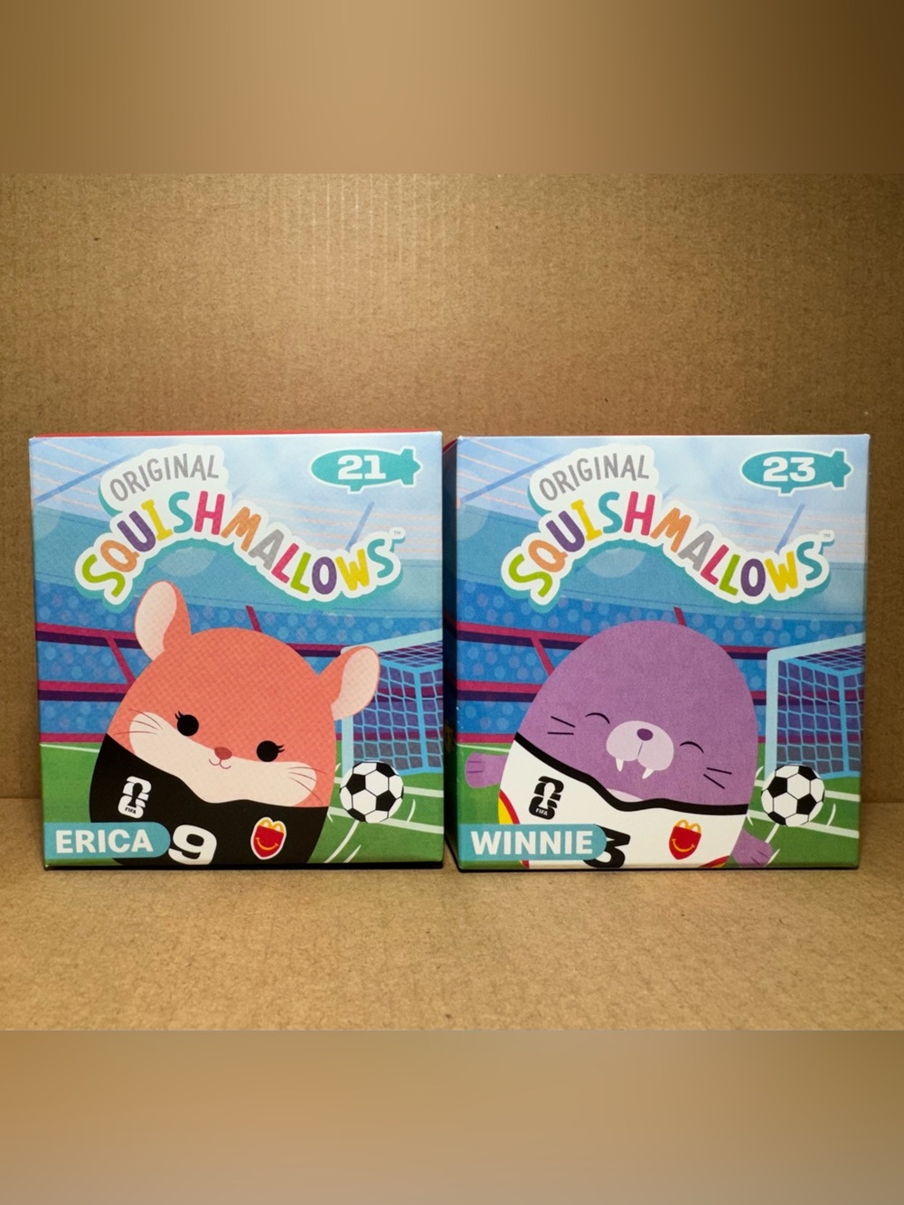 FIFA x McDonalds World Cup 2026 Squishmallows Set of 2: Erica and Winnie